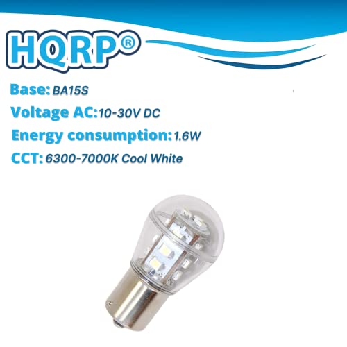 HQRP 2-Pack Headlight LED Bulb Compatible with Craftsman DGS6500 DGT6000 LT1000 LT2000 LT2500 LT4000 T110 T120 T130 T150 T2600 YT4000 YT4500 YTS3000