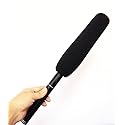 Brand New 2 pcs Microphone Black Foam Sponge Windscreen Shotgun Cover 22cm