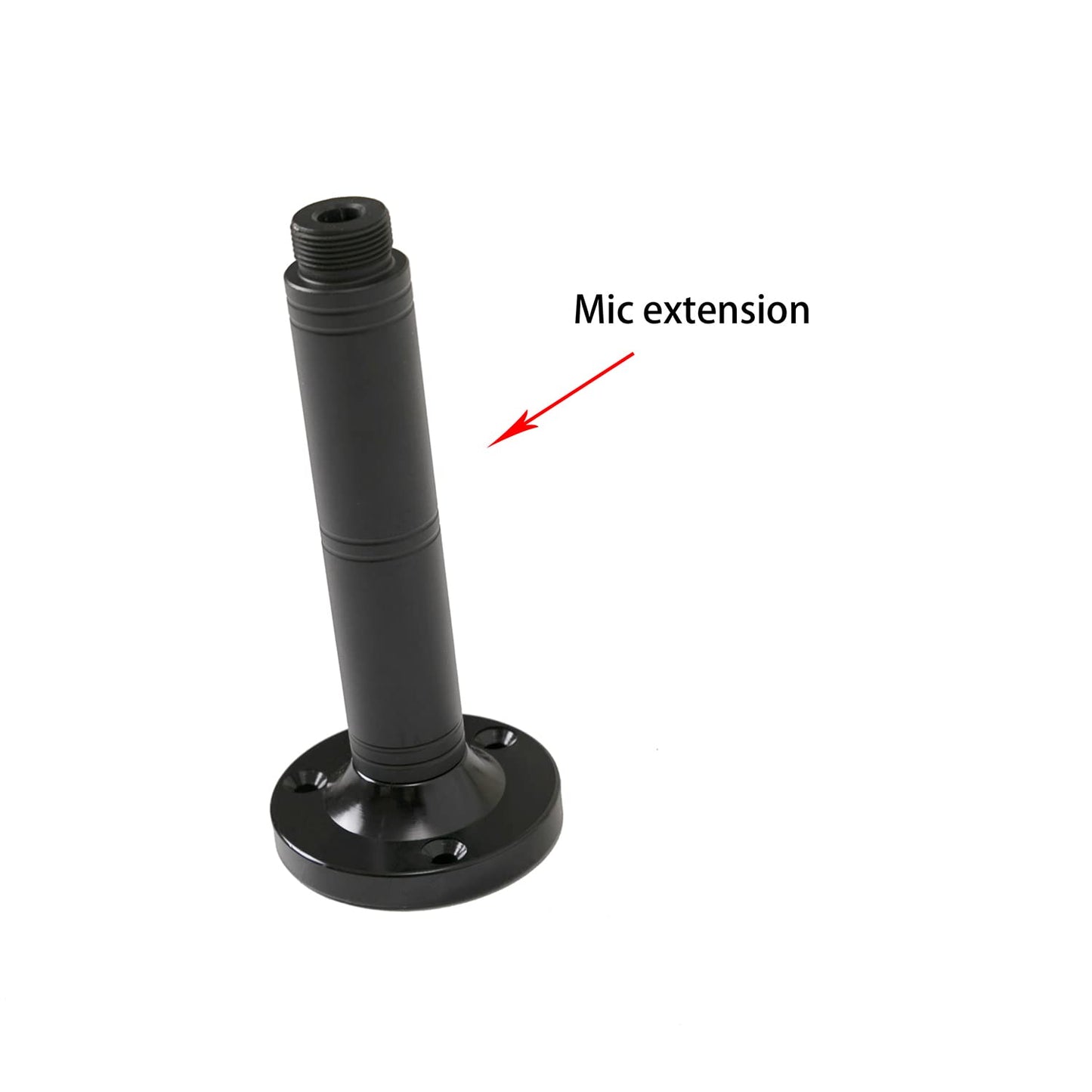 Extension Tube For Mic 5/8 Male,4 inch(Extra-long),Extension Pipe for Wall Mount Mic Stand Used for Various Mounting Devices like Micphone