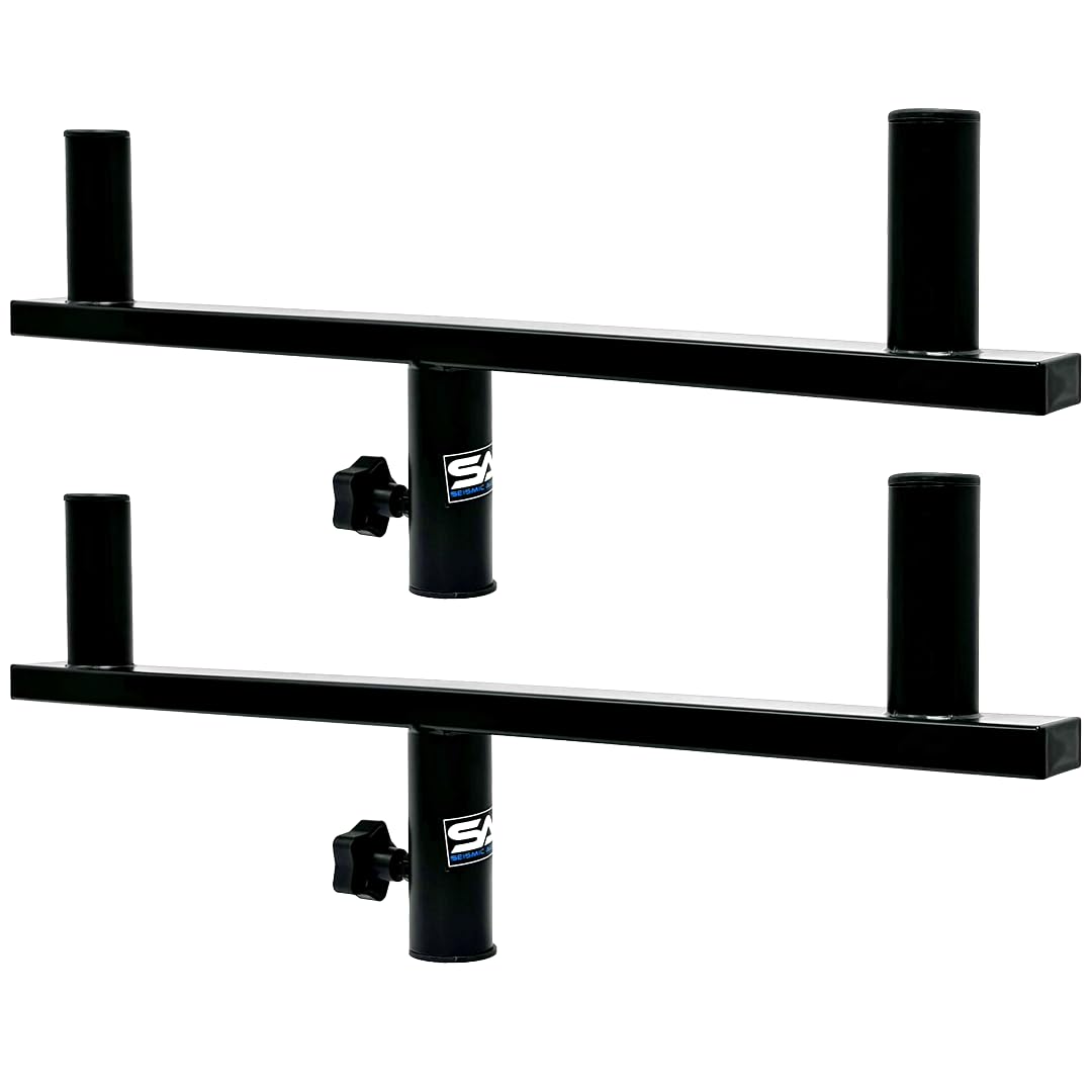 Seismic Audio SA-DUALMOUNT - Pair of Dual Speaker Mount Bars for PA/DJ Speaker Cabinets