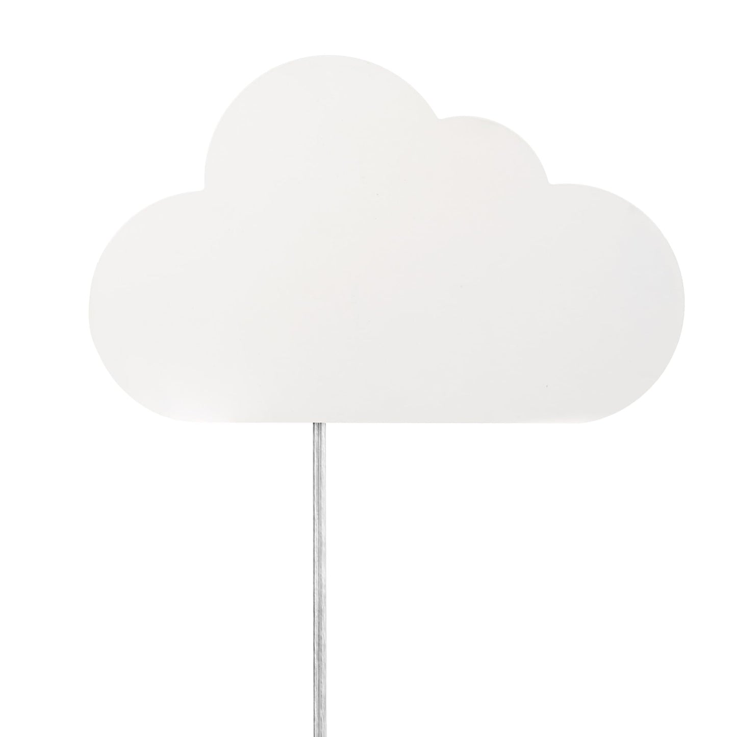 Globe Electric 51492 1-Light Floating Cloud Plug-in Wall Sconce, Matte White, 6ft Clear Cord, Inline On/Off Rocker Switch, Lights for Bedroom, Bulb