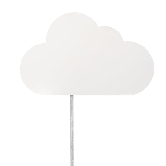 Globe Electric 51492 1-Light Floating Cloud Plug-in Wall Sconce, Matte White, 6ft Clear Cord, Inline On/Off Rocker Switch, Lights for Bedroom, Bulb