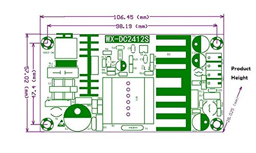 NOYITO AC to DC Isolated Power Supply Module DC 24V 4A 5V 1A Dual Output Power AC 120V (90-256V) 50-60Hz to 24V 5V 120W Industrial Power Module (Dual…