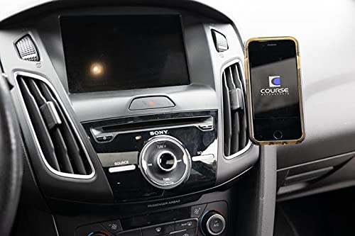 Course Motorsports DirectFit Phone Mount - Magnetic or Wireless Charging for Ford Focus (2012-2018) Compatible with All Phones (Magnetic Charging
