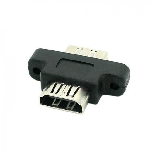 cablecc HDMI Female to HDMI 1.4 Female Extension Extender Coupler Adapter with Panel Mount Holes