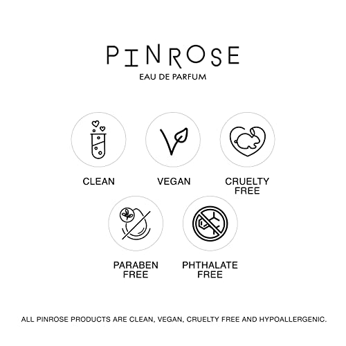 PINROSE Pillowtalk Poet Eau de Parfum – Clean, Vegan, Cruelty-Free Women’s Perfume with Essential Oils, Powder, Ambergris, Musk & Sandalwood