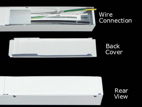 24" Hardwired Power Strip (NO Power Cord), 6 Vertical Outlets (NOT Tamper Resistant), with Ears (with mounting tabs on Both Ends), 15A (NOT a 20 Amp