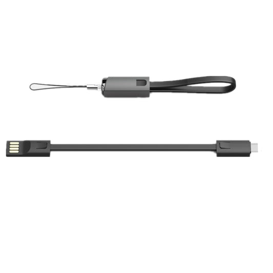USB A to C Charger Cable, Portable Keychain 0.75ft Short Type-C Charging & Data SYNC Nylon Braid Cord for power bank, Compatible with iPhone 15/15 Pro