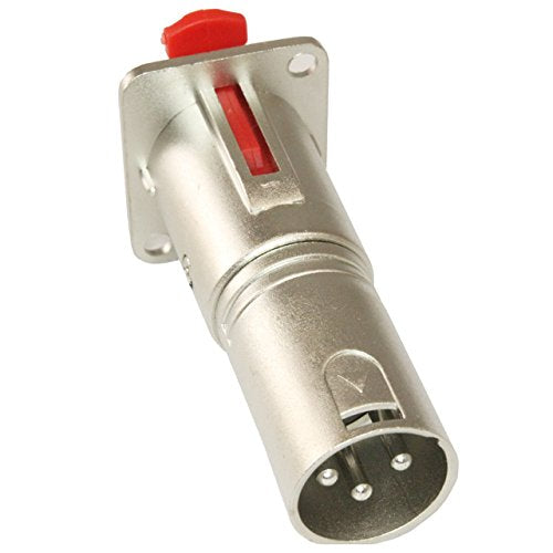 MCSPROAUDIO 1/4 TRS to XLR Male Pass Through Panel Mount Jack