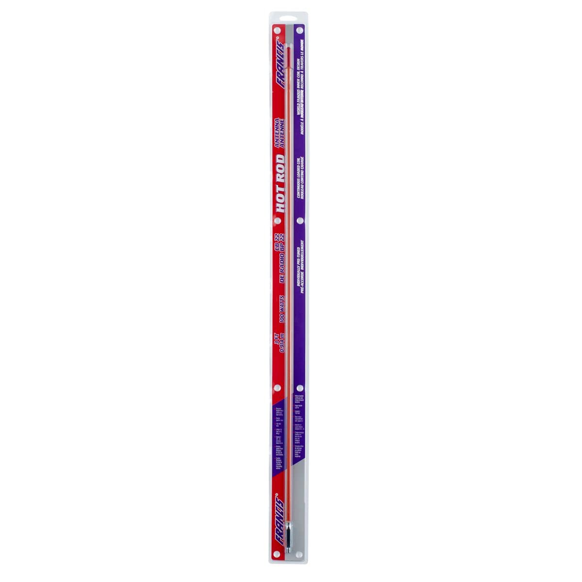 Francis 300-CB220 Orange 3 Foot Hot Rod CB Antenna AM|FM Ready