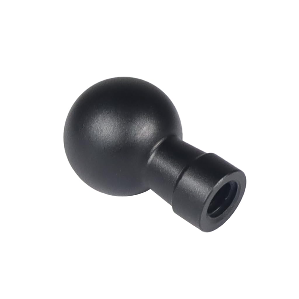 NovelGoal Aluminum 17MM Ball Head Mount 1/4" Screw Male/Female Adapter for Action Camera Phone Stand GPS Holder Bracket