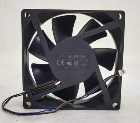 AUB0812M DC12V 0.18A 2.16W 80x80x25mm 3-Wire Inspection Projector Cooling Fan