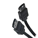 Premium External Round Serial ATA II (E-SATA II) 300Mb/s Cable w/ Metal Latch Black 6ft