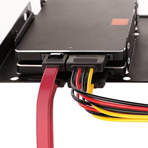 Qook Hard Drive Connector Pack: 4in1 SATA Data & Power Splitter Cables (6-pack)