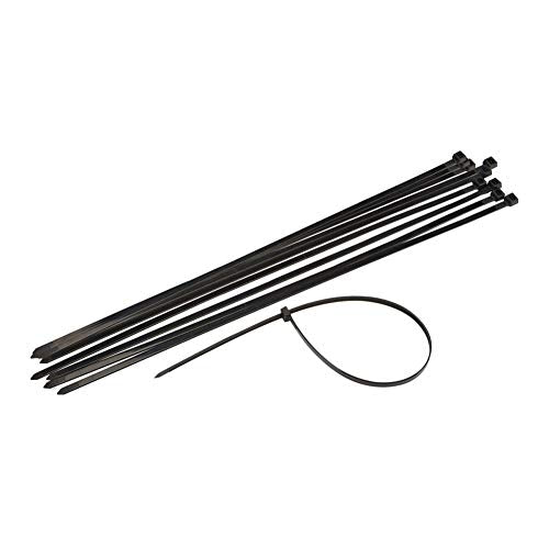 Supreme Cable Ties Heat Stabilized UV Nylon Cable Zip Ties [Pack of 1000] - 5.5 in, 40lbs, Black, Heavy Duty Zip Ties | Office Organizers