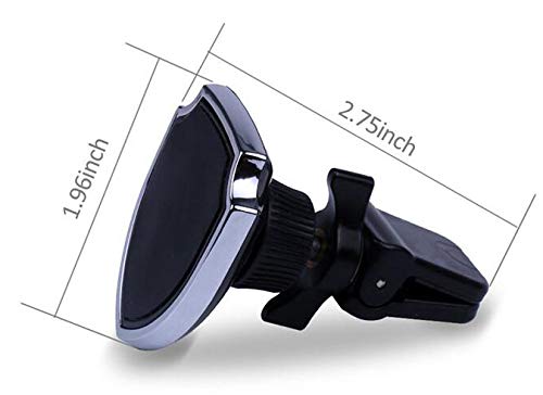 Magnetic Car Mount, MagShield Universal Phone Holder with Secure AC Air Vent Clamp Twist/Lock Clip for iPhone XR Xs 8 7 Plus 6s 6 5s SE, Samsung