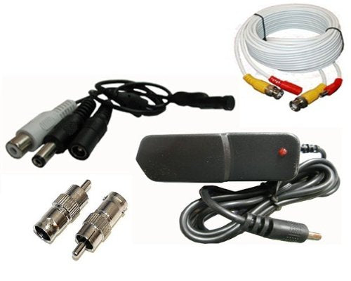 Complete Microphone Kit for CCTV Security System, 50“