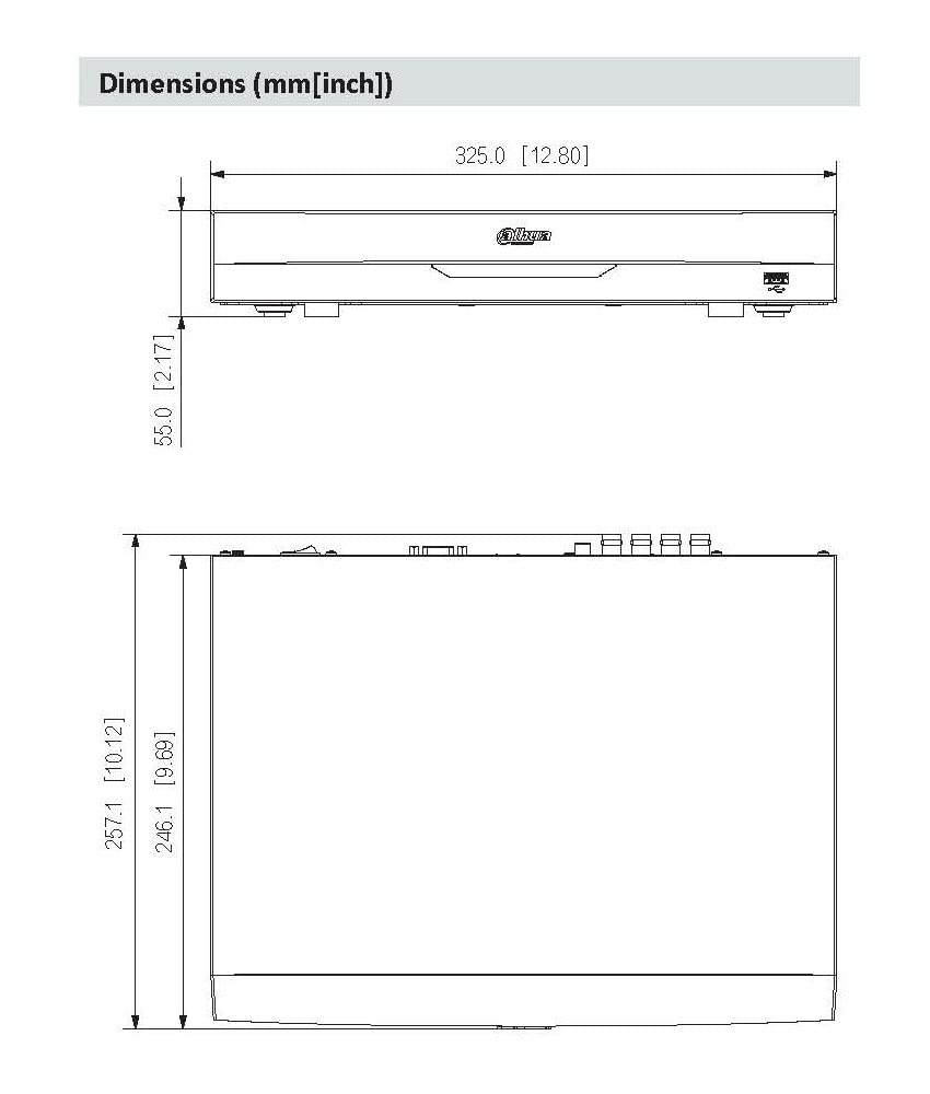 eSecure Pentabrid XVR5108H-I3 8CH (Upto 8CH BNC / 12CH IP) AI Lite Mini 1U, 5M-N/1080P Perimeter Protection SMD+ AI Coding & Search IoT POS 1 SATA HDD