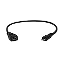 YCS basics One Foot USB Micro Male to Micro Female 5 Pin / 5 Wire Extension Cable