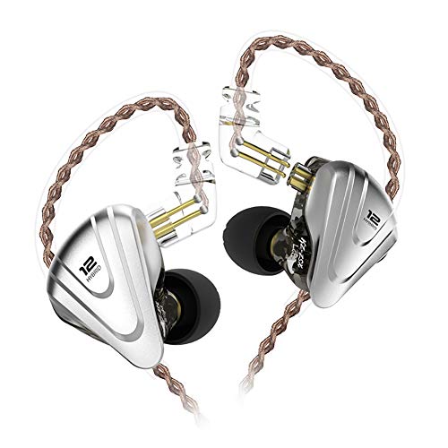 in-Ear Monitors, KZ ZSX 1DD+5BA Hybrid HiFi Stereo Noise Isolating Sport IEM Earphones/Earbuds/Headphones with Detachable Cable, Computer (Without…