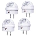 Emotionlite Plug-in Night Lights, Warm White LED Nightlight, 360° Rotation, Dusk to Dawn Sensor, Kids, Adult, Bedroom, Hallway, Bathroom,Kitchen