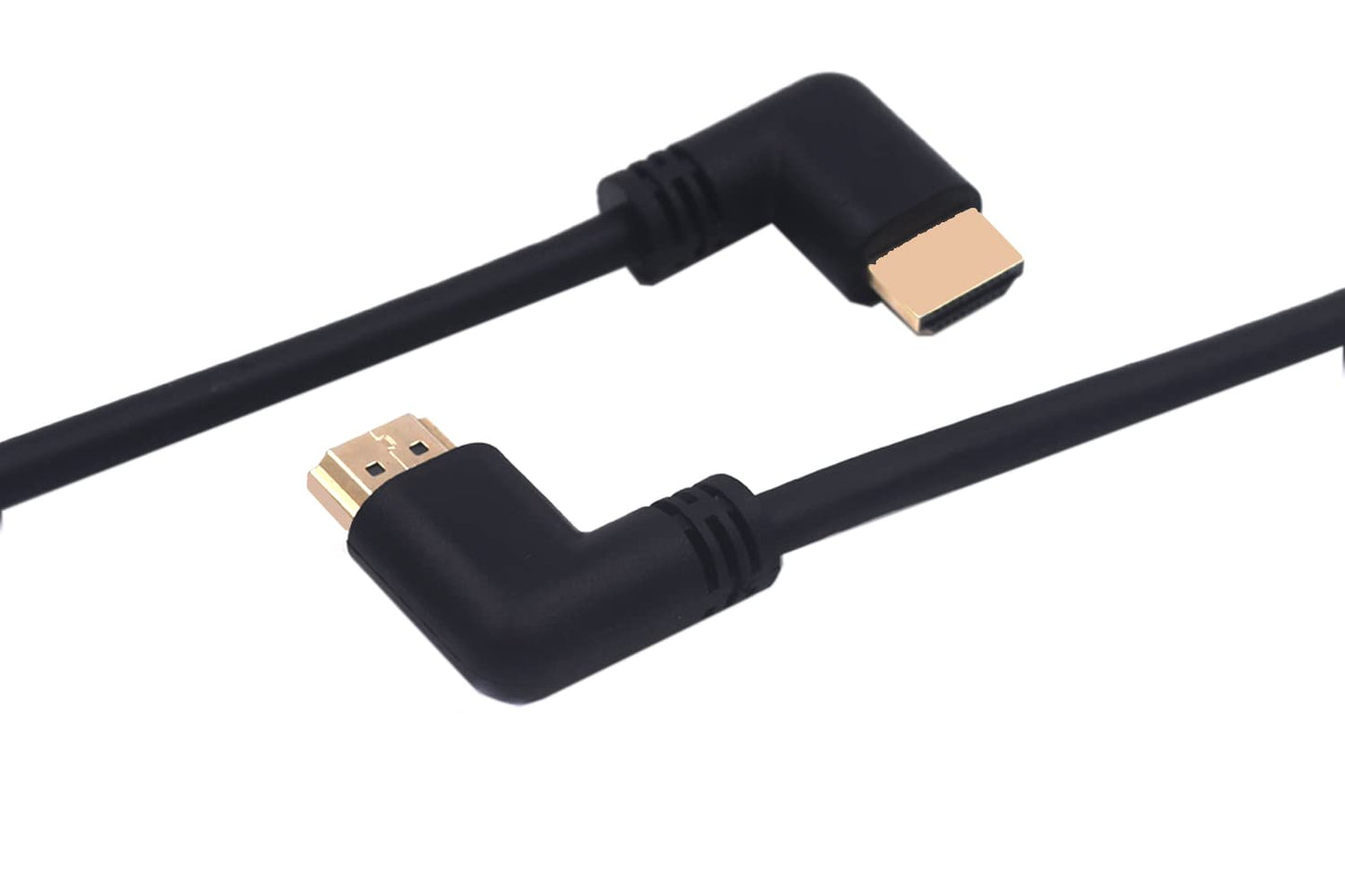 Kework 1.5ft 18Gbps 4K@60Hz HDMI Cable, Left Angle to Right Angle HDMI 2.0 Male Adapter HD High Speed Shield Cord for Xbox HDTV PS4 PS5 Switch