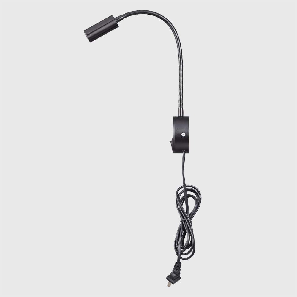 Agese Wall Mounted Reading Light Sconces Lamp LED 3W Warm White 3000K Plug Cord Black Finished 1 Piece
