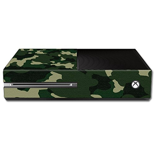 MightySkins Skin Compatible with Microsoft Xbox One Console wrap Sticker Skins Green Camo
