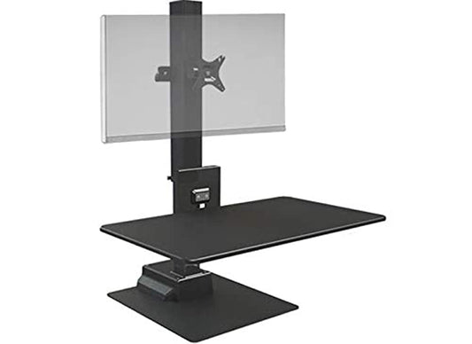 Ergotech Freedom Electric Stand, Includes Full Swivel/tilt E-Stand for one Computer Monitor Screen, Touch of a Button Height Adjustment, 88.2lbs