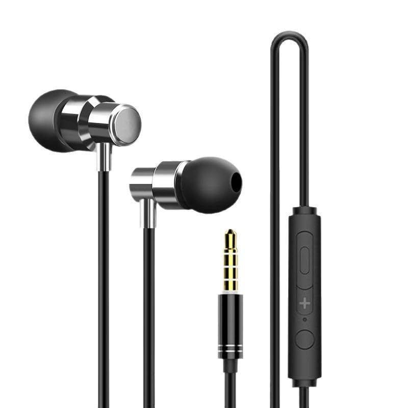 Accessonico Earbuds with Long Cord 6 ft 3.5mm Wired Headphones with Microphone Noise Cancelling Earphone Call Volume Control 3.5 mm Jack Ear Buds…