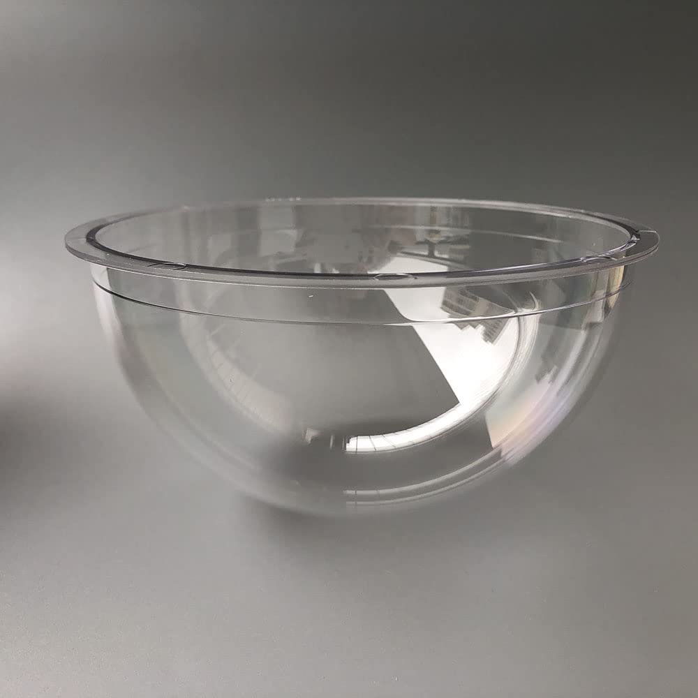 6-Inch Indoor & Outdoor Surveillance Camera Lens Protective Acrylic Dome Cover - Transparent, Dimensions 162x85.5mm