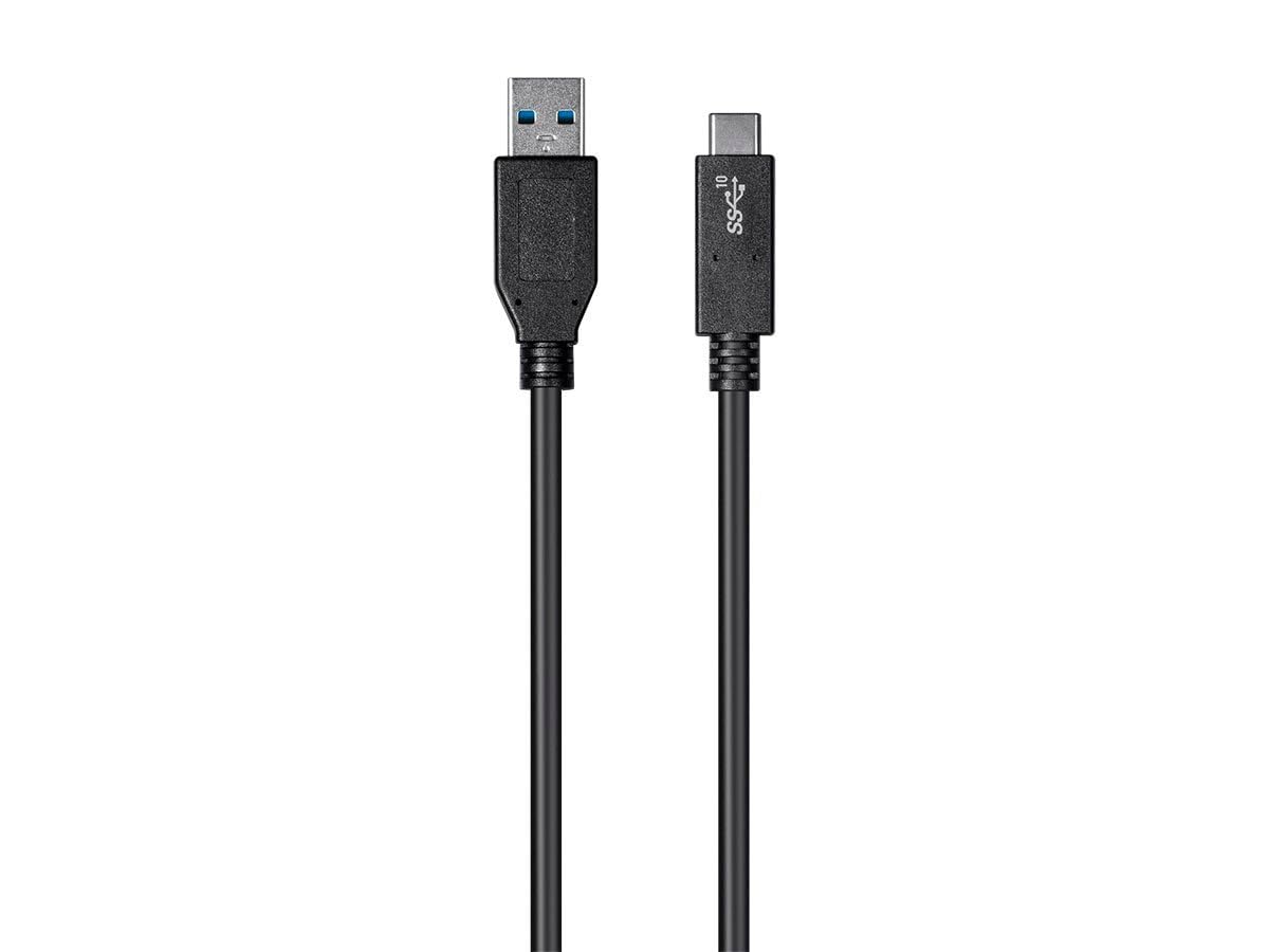 Monoprice USB Type-C to USB Type-A 3.1 Gen 2 Cable, 10Gbps, 3A, 30AWG, To Use with Samsung Galaxy S9 S8 Note 8 Pixel, LG V30 G6 G5, Nintendo Switch