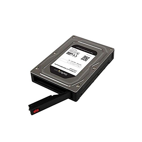 StarTech.com 2.5" to 3.5" SATA HDD/SSD Adapter Enclosure - External Hard Drive Converter with HDD/SSD Height up to 12.5mm (25SAT35HDD), Gray
