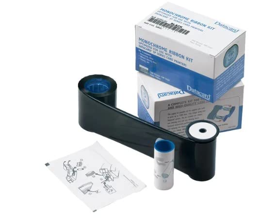 Datacard 532000-004 White Monochrome Ribbon - 1,500 Prints for SD160, SD260, SD360, SD460, and CD810 Printers, with 500 ID Zone Premium White Blank