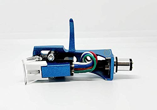 Cartridge and Stylus, needle and Sea Blue Headshell with mounting bolts for Technics SL-1200, SL-1210, SL-1600, SL-1610, SL-1700, SL-235, SL-23A