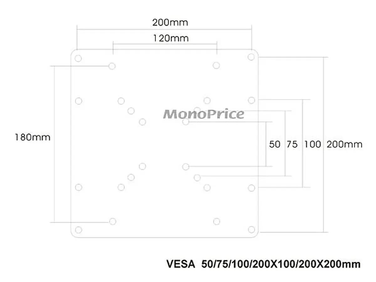 Monoprice 200X200mm Bracket Universal Adapter
