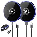 Wireless Charger 2Pack 6FT 15W Samsung Magnetic Wireless Charger Fast Charging Pad for Samsung Galaxy S26 S25 Ultra/S24 FE/S23 Ultra/S22/S21/Z Google