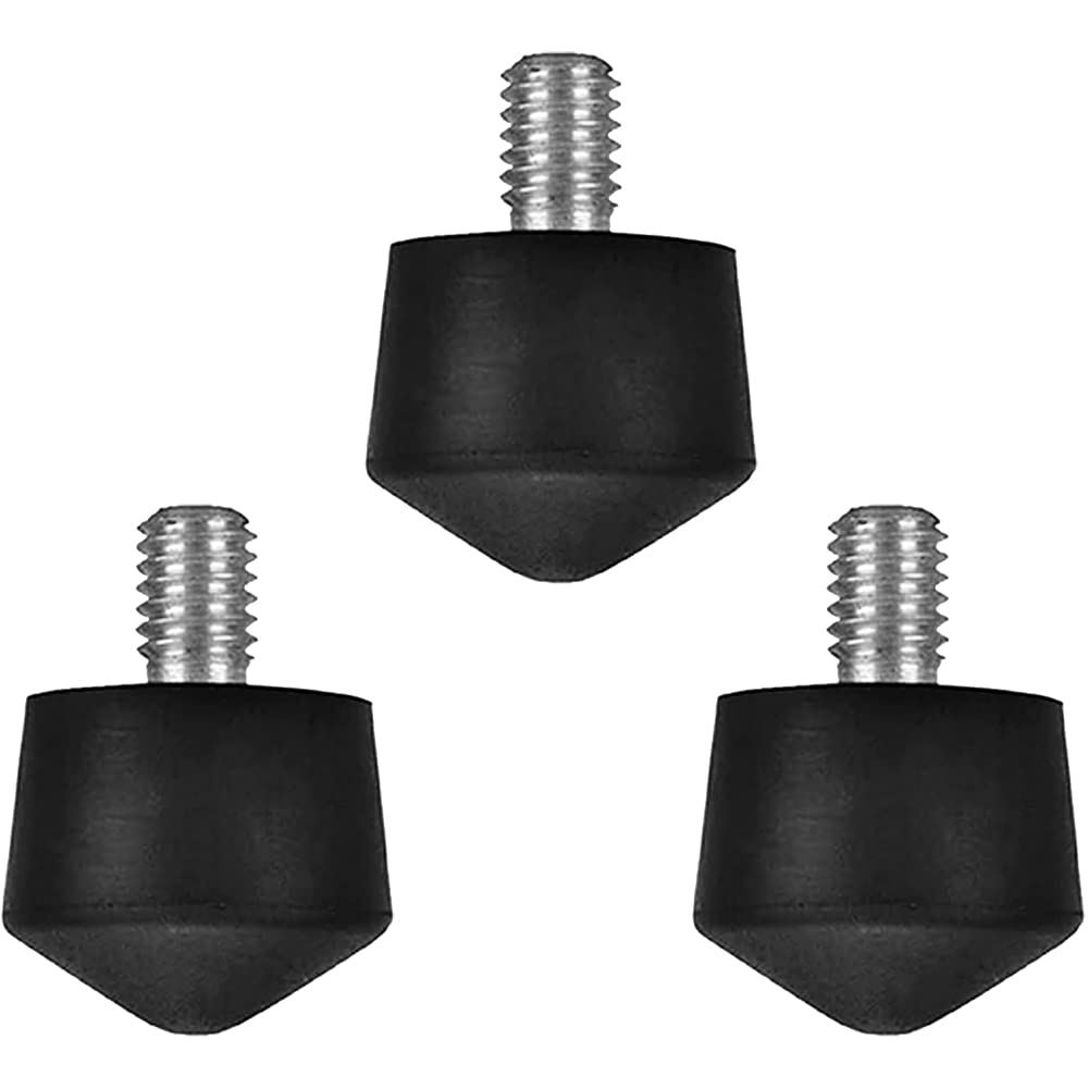Foto&Tech 3 Pieces Universal Anti Slip Rubber Tripod Feet Compatible with Benro Gitzo Induro Kingjoy Manfrotto, Thread Tripod Foot Replacement