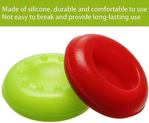 24-Pack Anti-Slip Silicone Thumb Grip Caps, 12 Colors High Sensitivity Joystick Covers with 360° Textured Dots for PS5 PS4 Xbox Series X/S Xbox One