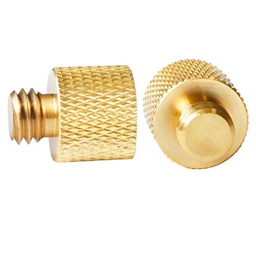 Donut 1/4 Female to 3/8 Male Screw Adapter Tripod Thread Mount Adapter Accessories for Tripod Microphone Holder Camera 2 Pack