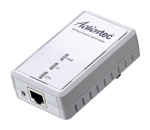 Actiontec PWR511K01 500 Mbps HomePlug HD Powerline Wall Plug Network Adapter Kit (2 Units)