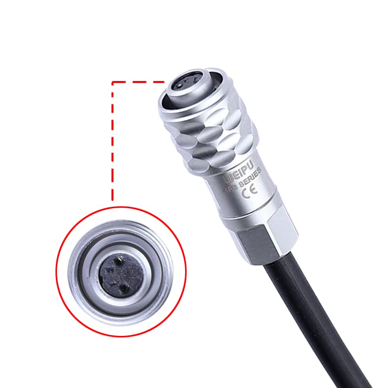 BMPCC D-Tap to 4K 6K Pro Power Cable Suitable for Blackmagic Pocket Cinema Camera 4K and Gold Mount V Mount Battery, Weipu SF6 2 Pin Female to P
