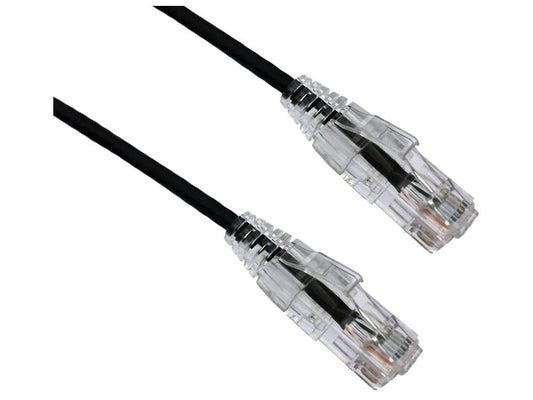 Axiom BENDnFLEX Ultra-Thin - Patch Cable - RJ-45 (M) to RJ-45 (M) - 40 ft - UTP - CAT 6 - snagless - Black