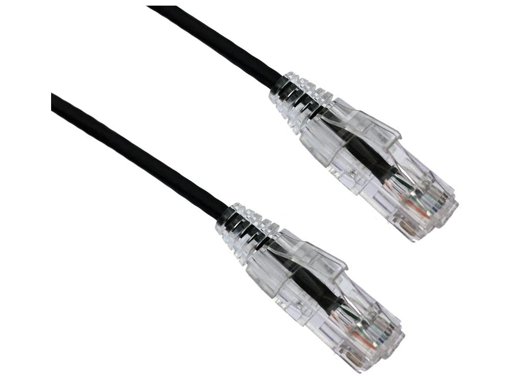 Axiom Memory Solutionlc 100ft Cat6 Bendnflex Ultra-Thin SNAGLESS Patch Cable 550MHz (Black)