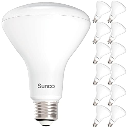 Sunco 12 Pack BR30 LED Bulb Flood Light, E26, 11W=65W, 5000K Daylight