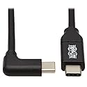 Tripp Lite USB-C Cable Right-Angle Plug (Male-to-Male), Thunderbolt 3, USB 2.0, 480 Mbps, 100W PD Charging, 6.6 Feet / 2 Meter, 20 Volts / 5 Amps