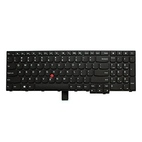 SUNMALL Laptop Keyboard Replacement with Frame Compatible with Lenovo Thinkpad E550 E550C E555 E560 E565 Series Laptop Black US Layout