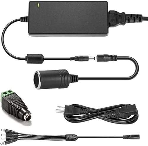 12V 60W 5A Power Adapter is Suitable for LCD Monitors, LED Drivers, Audio amplifiers, Computer Projects, Car Cigarette Lighter Socket, Car…