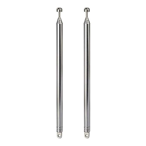 EJOYS 7-Sections 22'' Telescopic FM Antenna Replacement Compatible with Indoor Portable Radio Bluetooth Stereo Receiver AV Audio Vedio Home Theater