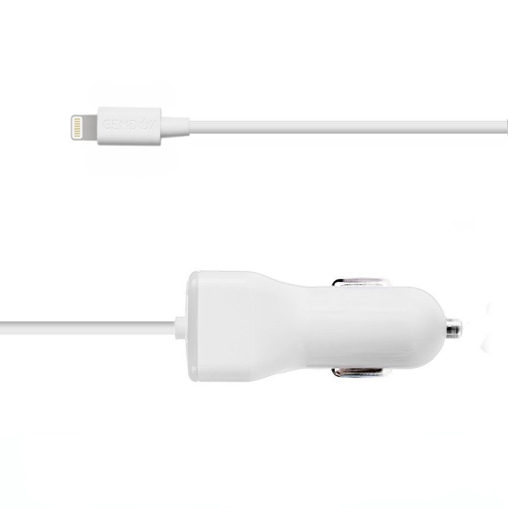 Car Charger, [Apple MFI Certified] by GemDox for Fast Car Charging Compatible with iPhone 15, 14,13, 12, 11, Xs max/XR/x/8/7/6s, iPad, Note, Galaxy